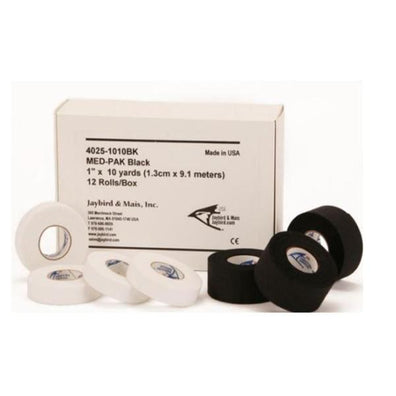 Tape Athletic Cloth .5"x10yd Black 288/Ca